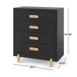 Park Heights 4-Drawer Chest Caviar Black