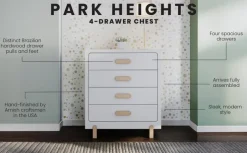 Park Heights 4-Drawer Chest Matte White