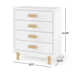 Park Heights 4-Drawer Chest Matte White