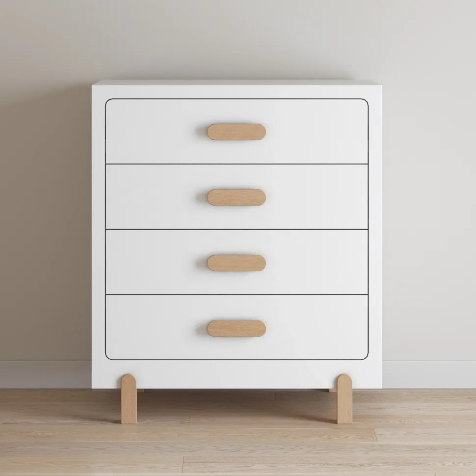 Park Heights 4-Drawer Chest Matte White