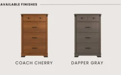 Redmond 4 Drawer Chest, Dapper Gray