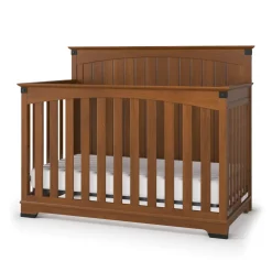 Redmond Full Panel 4-in-1 Convertible Crib, Coach Cherry