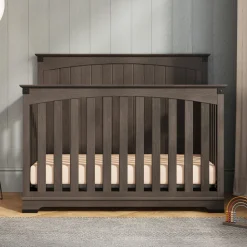 Redmond Full Panel 4-in-1 Convertible Crib, Dapper Gray