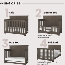 Redmond Full Panel 4 Piece Nursery Set