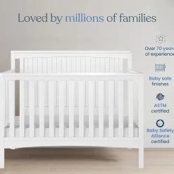 Scout 4-in-1 Convertible Crib, Matte White