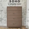 Soho 4 Drawer Chest, Dusty Heather