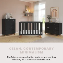 Soho 4 Drawer Chest, Ebony