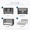 Soho 4-in-1 Convertible Crib, Ebony