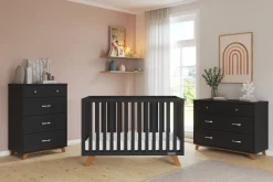 Soho 4-in-1 Convertible Crib, Ebony