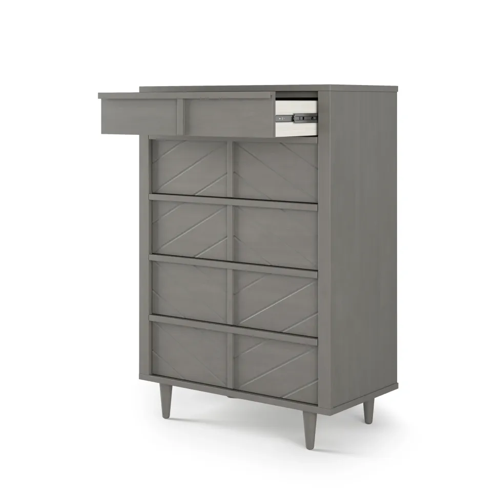 Surrey Hill 5 Drawer Chest, Lunar Gray