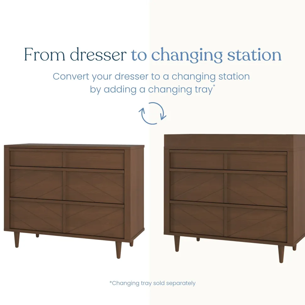 Surrey Hill 3 Drawer Dresser, Toasted Chestnut