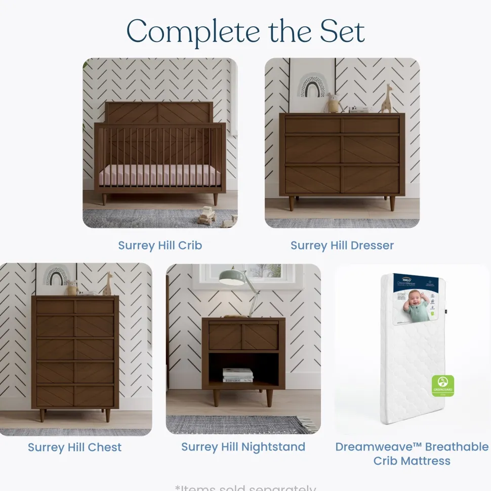 Surrey Hill 3 Drawer Dresser, Toasted Chestnut