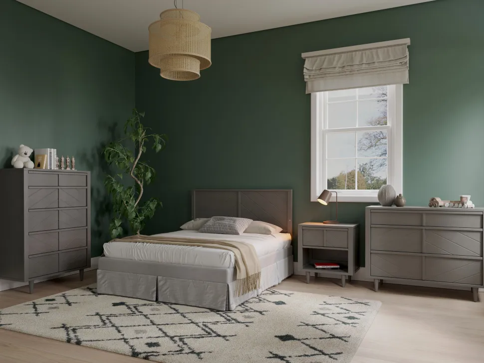 Surrey Hill 4-in-1 Convertible Crib, Lunar Gray