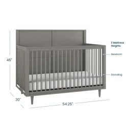 Surrey Hill 4-in-1 Convertible Crib, Lunar Gray