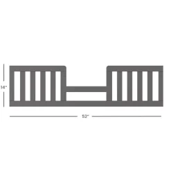 Toddler Guard Rail, Cool Gray