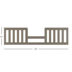 Toddler Guard Rail Crescent Grey