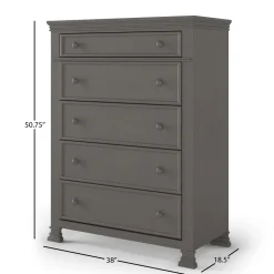 Westgate 5-Drawer Chest, Chelsea Gray