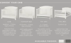 Westgate 4-in-1 Convertible Crib, Vintage Linen