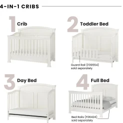 Westgate 4-in-1 Convertible Crib, Vintage Linen