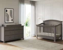Westgate 4-in-1 Convertible Crib, Chelsea Grey