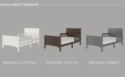 Woodland Toddler Bed, Brushed Truffle