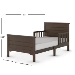 Woodland Toddler Bed, Brushed Truffle