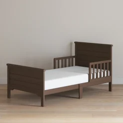 Woodland Toddler Bed, Brushed Truffle
