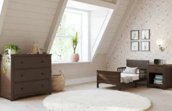 Woodland Toddler Bed, Brushed Truffle