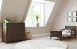 Woodland Toddler Bed, Brushed Truffle