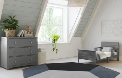 Woodland Toddler Bed, Brushed Pebble