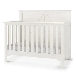Woodland 4-in-1 Convertible Crib, Brushed Cotton