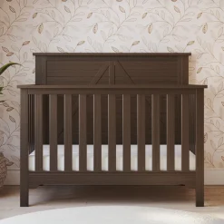 Woodland 4-in-1 Convertible Crib, Brushed Truffle