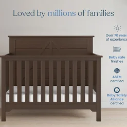 Woodland 4-in-1 Convertible Crib, Brushed Truffle